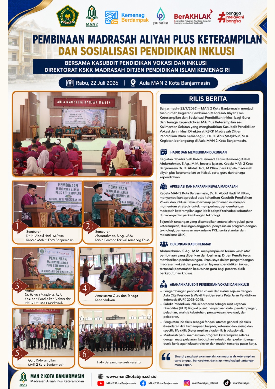 Pembinaan Madrasah Aliyah Plus Keterampilan